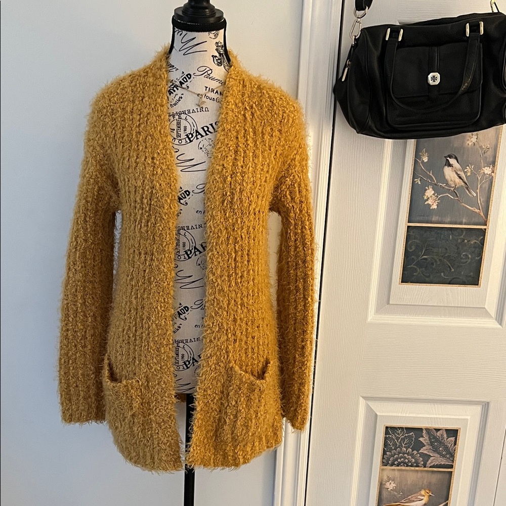 💗Moral Fiber Mustard Cardigan Sweater